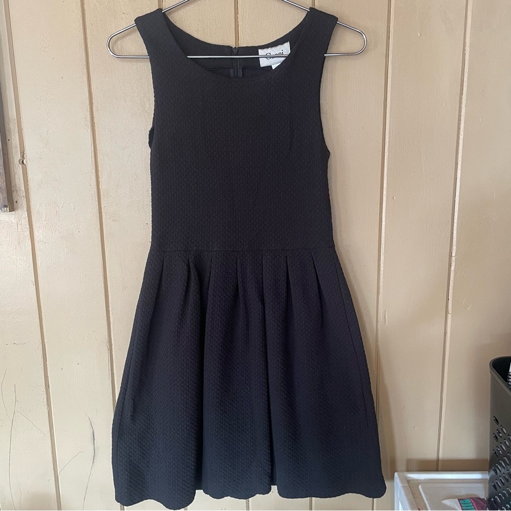Ganni Noon and Night Fit and Flare Cotton Knit Dress - Picture 2 of 5